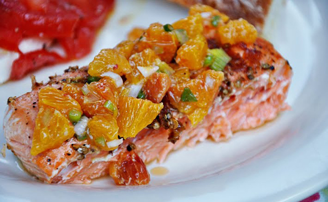 Grilled Salmon with Nectarine Salsa - Montana Hunting and Fishing ...