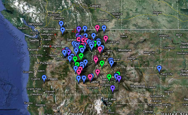 Wolves In Montana Map - Eartha Madeleine