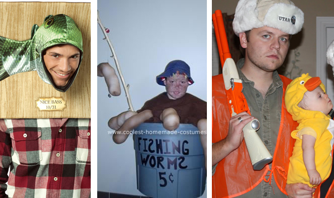 Fisherman homemade Halloween costume for boys