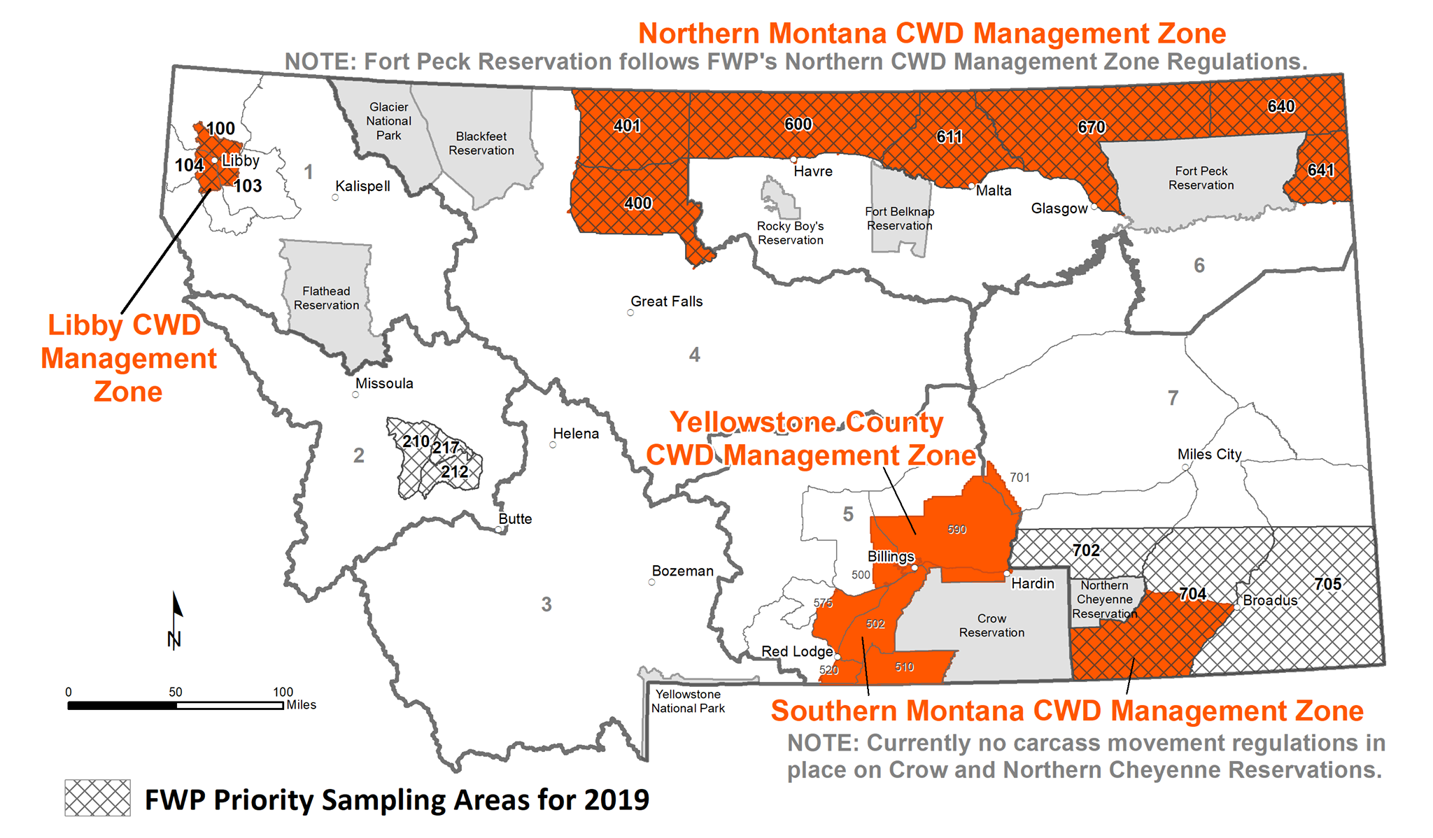 CWD Management Zone Info Montana Hunting and Fishing Information