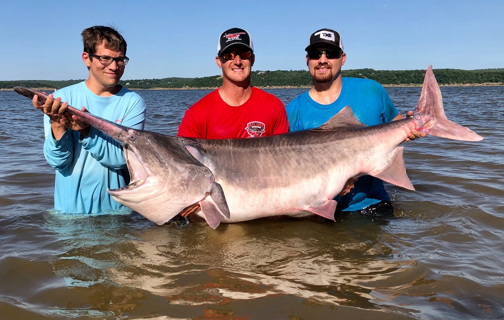 World and State Record Paddlefish from Oklahoma Montana Hunting and