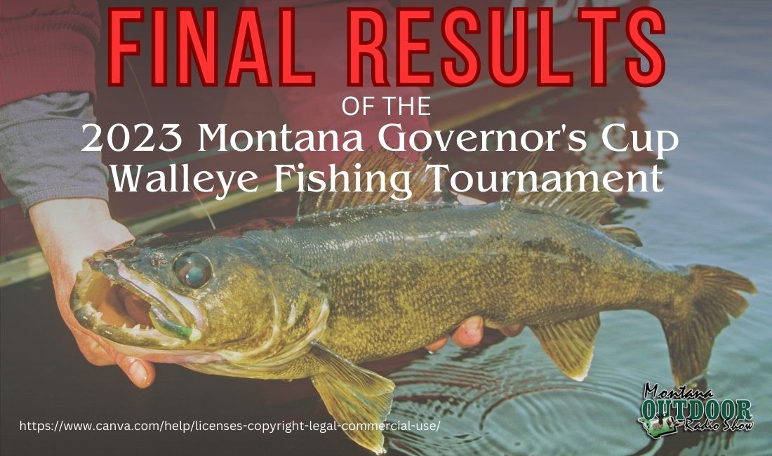 2023 MT Governor’s Cup Walleye Fishing Tournament Results are in