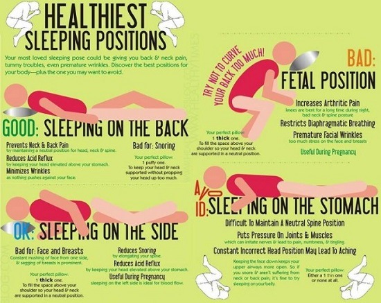 sleep position chart - Montana Hunting and Fishing Information