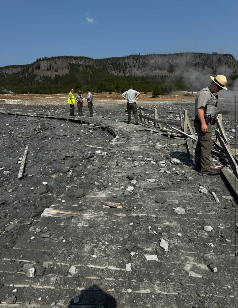 Yellowstone National Park statement about Biscuit Basin hydrothermal explosion