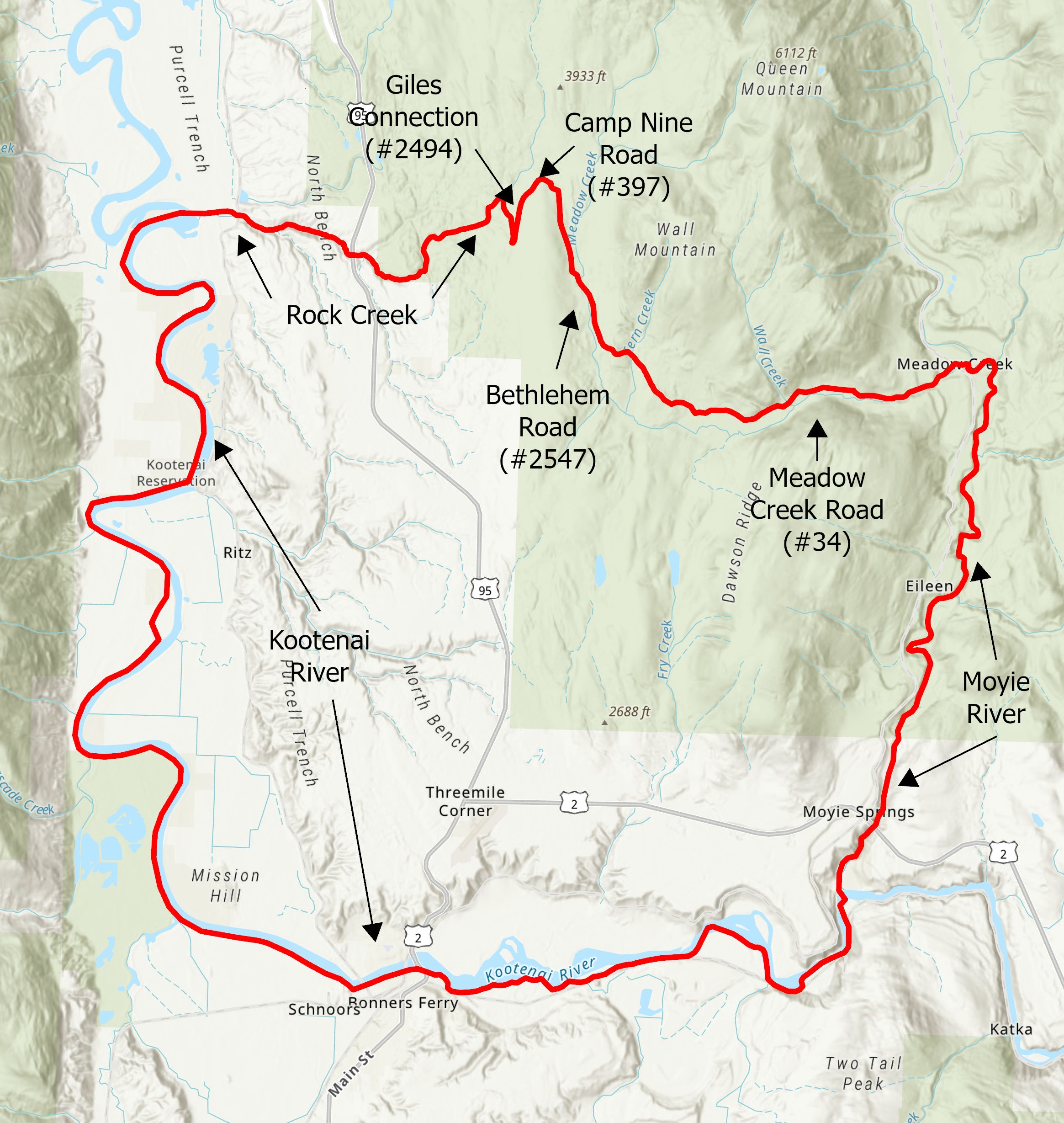 CWD hunting takes place along the Kootenai River