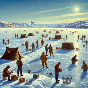 Ice Fishing Fort Peck