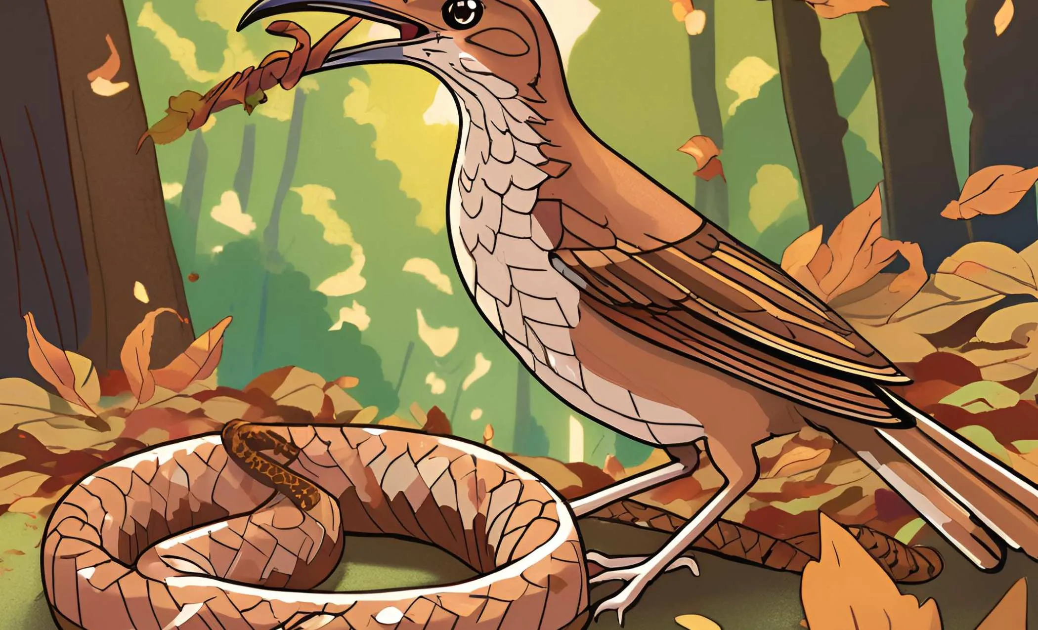 The Battle of the Brown Thrasher and the “Snake”