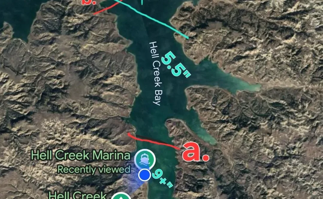 Hell Creek Marina Ice Update 1.23.25