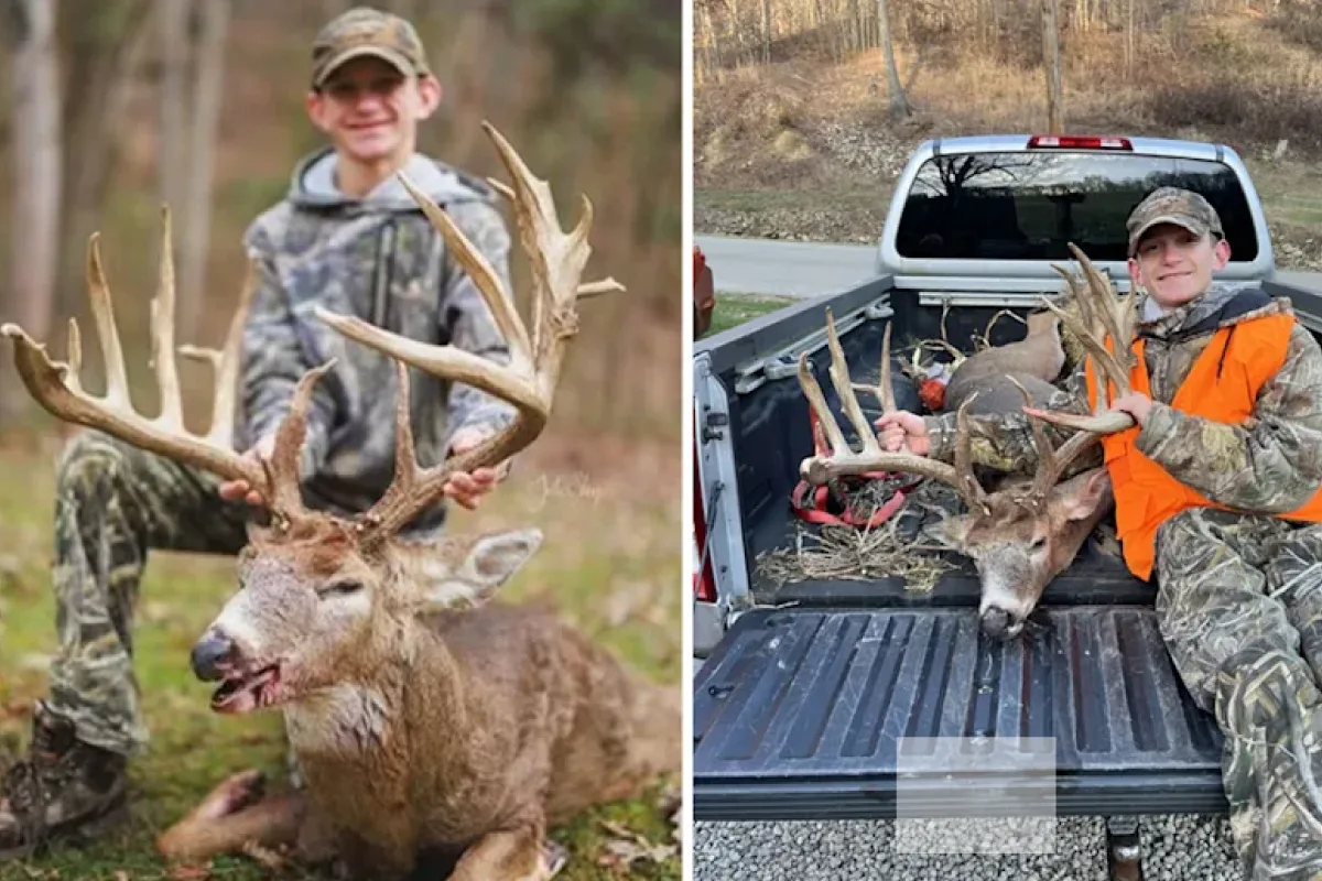 14 Year old Ohio Hunter Bags 240-inch Deer on Public Land