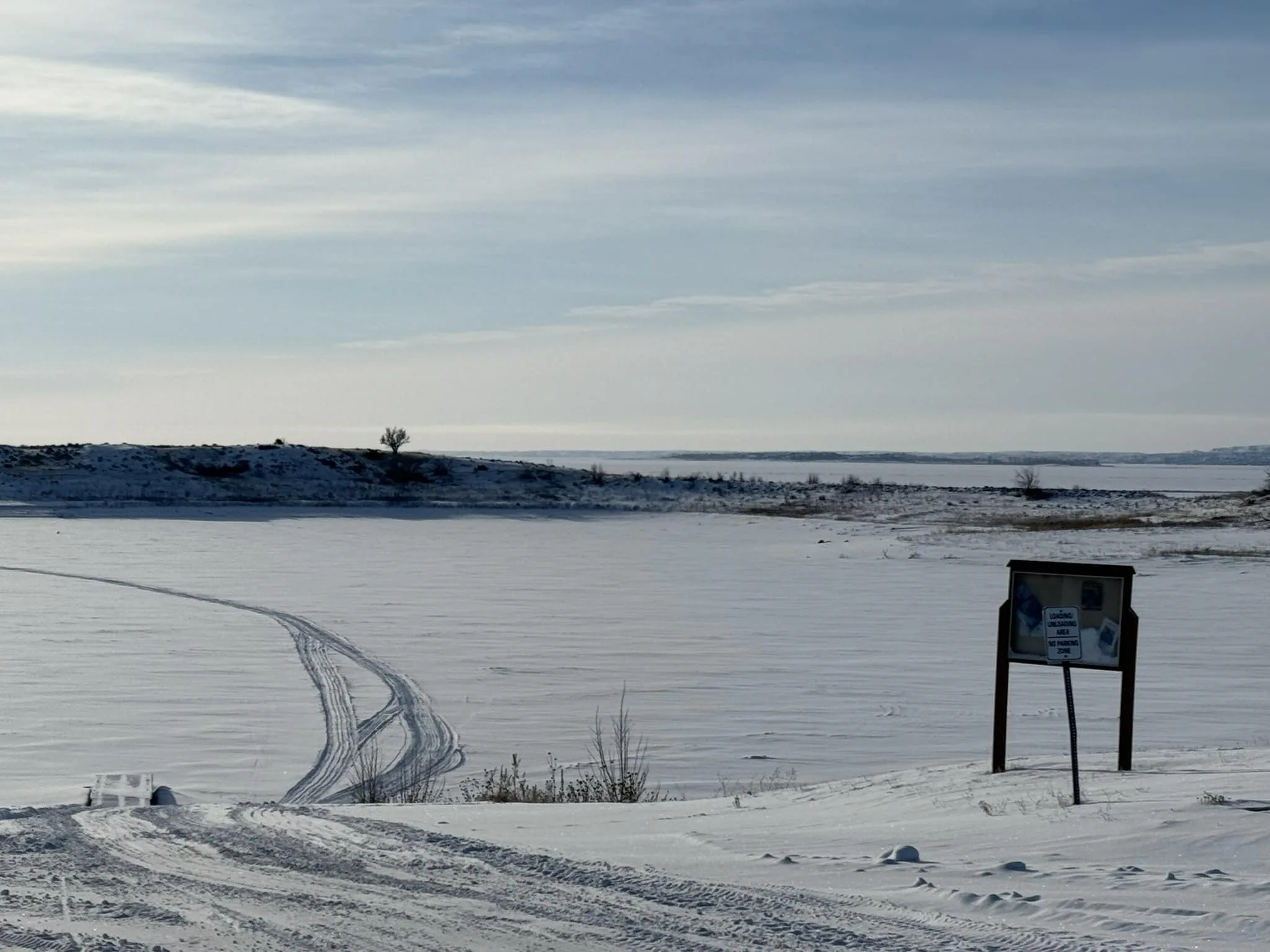 Fort Peck Dam Ice Report by Fort Peck Marina 2.16.25