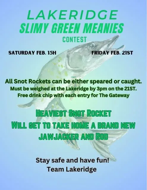 Lakeridge Ice Fishing Contest 2/15/25 and 2/21/25